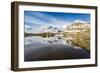 Last snow on the mountains above Lej Pitschen, Bernina Pass, Engadine, Switzerland, Europe-Francesco Vaninetti-Framed Photographic Print