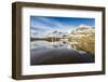 Last snow on the mountains above Lej Pitschen, Bernina Pass, Engadine, Switzerland, Europe-Francesco Vaninetti-Framed Photographic Print