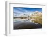 Last snow on the mountains above Lej Pitschen, Bernina Pass, Engadine, Switzerland, Europe-Francesco Vaninetti-Framed Photographic Print