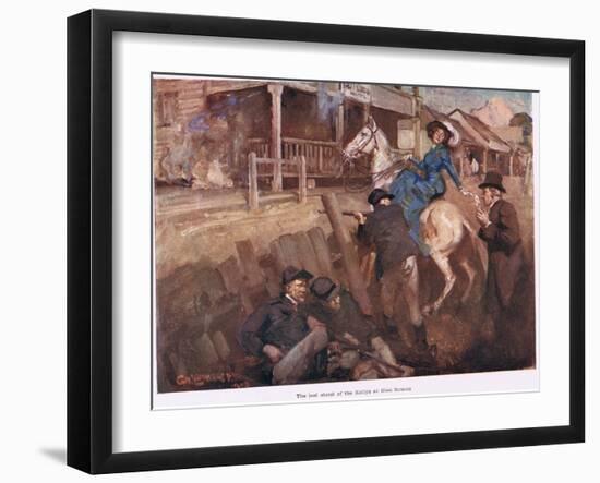 Last Stand of the Kelly's-George Washington Lambert-Framed Giclee Print