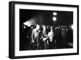 Last Steps of Russian Cosmonaut Vladimir Komarov, Baikonur Cosmodrome, USSR, April 1967-null-Framed Giclee Print