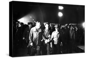 Last Steps of Russian Cosmonaut Vladimir Komarov, Baikonur Cosmodrome, USSR, April 1967-null-Stretched Canvas