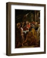 Last Supper, 1630-1632, Commissioned by Catherine Lescuyer-Peter Paul Rubens-Framed Giclee Print