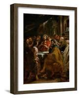 Last Supper, 1630-1632, Commissioned by Catherine Lescuyer-Peter Paul Rubens-Framed Giclee Print