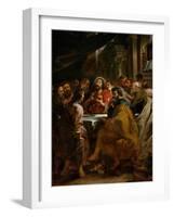 Last Supper, 1630-1632, Commissioned by Catherine Lescuyer-Peter Paul Rubens-Framed Giclee Print