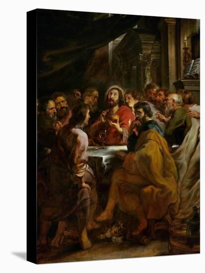 Last Supper, 1630-1632, Commissioned by Catherine Lescuyer-Peter Paul Rubens-Stretched Canvas