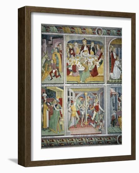 Last Supper and Flagellation-Giovanni Canavesio-Framed Giclee Print