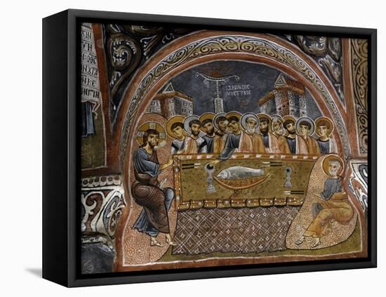 Last Supper, Byzantine Fresco-null-Framed Stretched Canvas