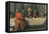 Last Supper: Central part-Matteo Rosselli-Framed Stretched Canvas