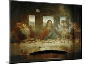 Last Supper, Detail of Christ with Apostles, 1498-Leonardo da Vinci-Mounted Giclee Print