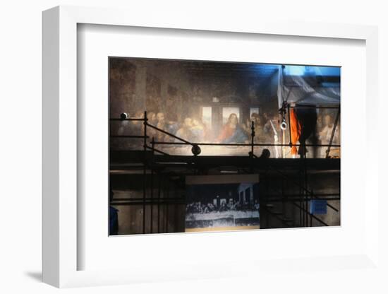 Last Supper Fresco during Restoration-Neil Kirk-Framed Photographic Print