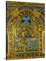 Last Supper, from the Verdun Altar, Enamel in Champleve Technique on Gilded Copper, Begun 1181-Nicholas of Verdun-Stretched Canvas