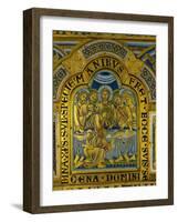 Last Supper, from the Verdun Altar, Enamel in Champleve Technique on Gilded Copper, Begun 1181-Nicholas of Verdun-Framed Giclee Print