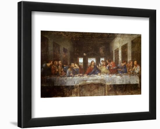Last Supper Leonardo Da Vinci Davinci Code-Leonardo da Vinci-Framed Art Print