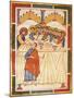 Last Supper, Miniature from the Matilde of Canossa Gospels, Italy 12th Century-null-Mounted Giclee Print