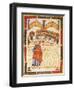 Last Supper, Miniature from the Matilde of Canossa Gospels, Italy 12th Century-null-Framed Giclee Print