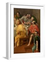 Last Supper (Oil on Panel)-Adriaen Thomasz Key-Framed Giclee Print