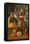 Last Supper (Oil on Panel)-Adriaen Thomasz Key-Framed Stretched Canvas