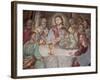 Last Supper, Our Lady of Assumption Church, Cordon, Haute-Savoie, France, Europe-Godong-Framed Photographic Print