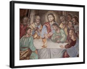 Last Supper, Our Lady of Assumption Church, Cordon, Haute-Savoie, France, Europe-Godong-Framed Photographic Print