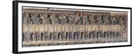 Last Supper, Scene of Jesus' Passion, by Campionesi Masters, Railing Decorated in Relief, Ambo-null-Framed Giclee Print