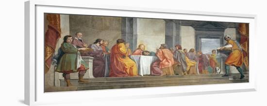 Last Supper with Portraits of Lionardo Conti and His Nephew-Fabrizio Boschi-Framed Giclee Print