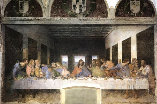 Last Supper-Leonardo da Vinci-Lamina Framed Poster