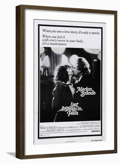 Last Tango in Paris, Maria Schneider, Marlon Brando, 1972-null-Framed Art Print