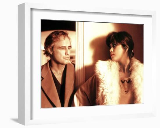 Last Tango In Paris, Marlon Brando, Maria Schneider, 1972-null-Framed Photo