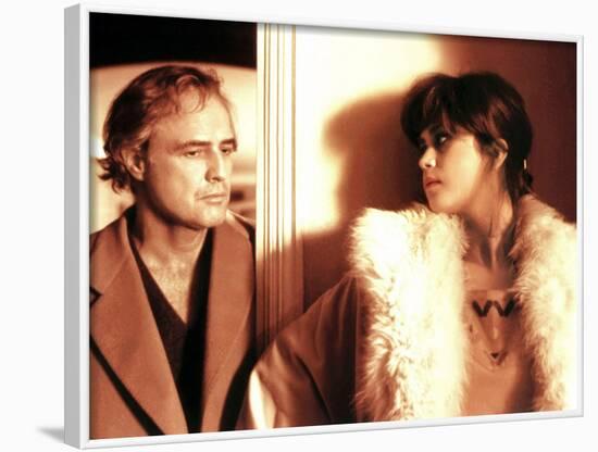 Last Tango In Paris, Marlon Brando, Maria Schneider, 1972-null-Framed Photo