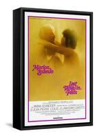 Last Tango in Paris, Marlon Brando, Maria Schneider, US poster, 1972-null-Framed Stretched Canvas