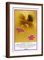 Last Tango in Paris, Marlon Brando, Maria Schneider, US poster, 1972-null-Framed Art Print