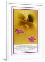 Last Tango in Paris, Marlon Brando, Maria Schneider, US poster, 1972-null-Framed Art Print