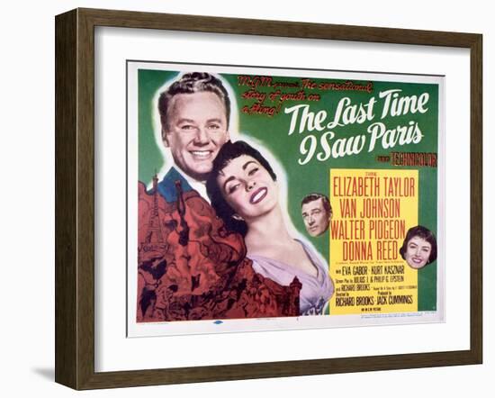 last time i saw paris - Lobby Card Reproduction-null-Framed Photo