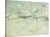 Last Touch of Sun-John Henry Twachtman-Stretched Canvas