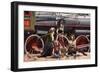 Last Train for the Coast-Paul Kelley-Framed Art Print