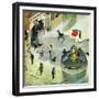 "Last Train Home", January 2, 1954-Thornton Utz-Framed Giclee Print