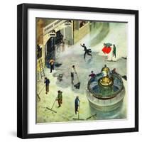 "Last Train Home", January 2, 1954-Thornton Utz-Framed Giclee Print