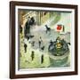 "Last Train Home", January 2, 1954-Thornton Utz-Framed Giclee Print