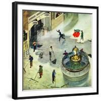 "Last Train Home", January 2, 1954-Thornton Utz-Framed Giclee Print