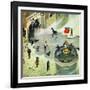 "Last Train Home", January 2, 1954-Thornton Utz-Framed Giclee Print