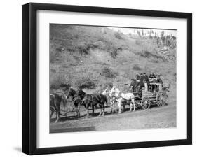 Last Trip of the "Deadwood Coach" Photograph - Black Hills, SD-Lantern Press-Framed Art Print