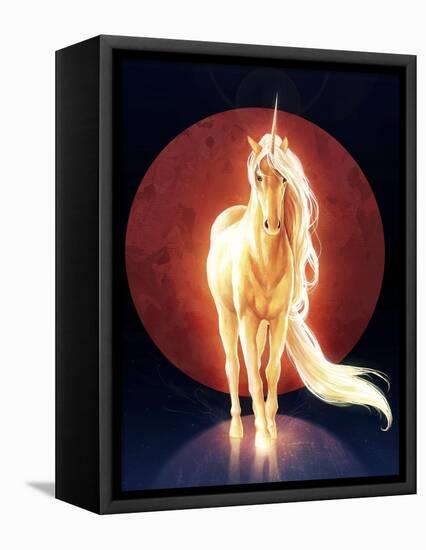 Last Unicorn-JoJoesArt-Framed Stretched Canvas