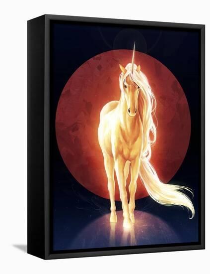 Last Unicorn-JoJoesArt-Framed Stretched Canvas