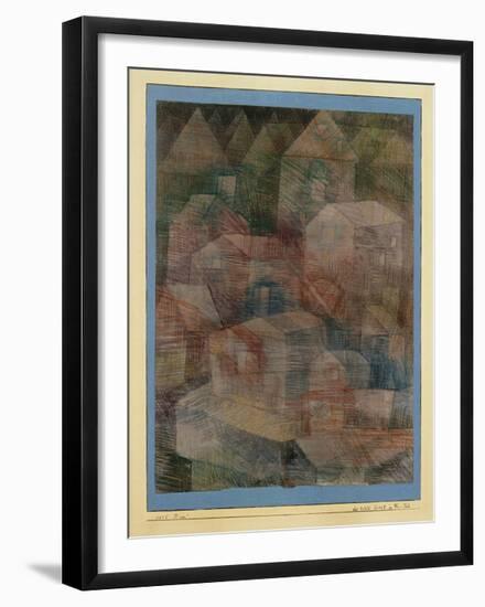 Last Village in the PH Valley-Paul Klee-Framed Giclee Print