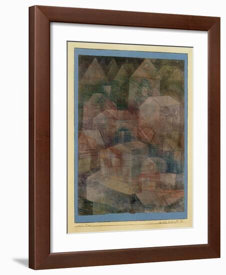 Last Village in the PH Valley-Paul Klee-Framed Giclee Print