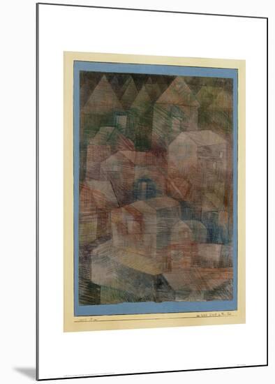Last Village in the PH Valley-Paul Klee-Mounted Giclee Print