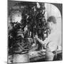 Lasting Machine Shaping Shoes in Shoe Factory, Lynn, Massachusetts, USA, Early 20th Century-null-Mounted Photographic Print