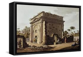 Latakia, Triumphal Arch, 1803, Engraving Taken from Views of Syria-Luigi Mayer-Framed Stretched Canvas