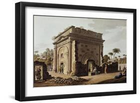 Latakia, Triumphal Arch, 1803, Engraving Taken from Views of Syria-Luigi Mayer-Framed Giclee Print